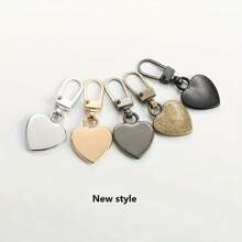 5/10pcs Heart-Shaped Zipper Pulls, Universal Zipper Replacement Sliders Suitable For Jackets, Backpacks, Handbags, (Multi-Color Options)