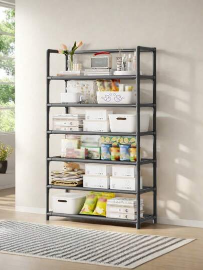 1件【2025畅销款】多层收纳架，宿舍必备节省空间家居收纳架|浴室、厨房、卧室多功能搁架单元