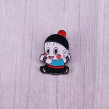 Japanese Anime Crane Immortal Apprentice Dumpling Brooch Cute Cartoon Anime Character Badge - Silver - View 3