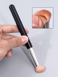 1pc Soft & Fashionable Concealer Makeup Brush, Delicate Powder Blending For Beginners, Round Head Blush Brush, Portable Face Makeup Brush