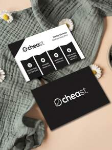 Customized Business Cards, Matte Finish Paper, 200pcs, Personalized With Logo And Image, For Business, Thank You And Invitation Cards,Multi-Functional,Ornamental,Reusable,Modern,Colorful,Cute,Vintage,Cartoon,Workers,Clients,Students,For Business/Work/Office,For School,Back To School,School Supplies,School Supplies,Back To School,School Gift,For Office,For School,For Classroom,For Teacher Gifts,For University,For Colleague,For Dorm Rooms,For Teacher,For Boys And Girls,For Teenagers,Junior High School Students,Middle School Students,High School Senior High School Students,College Students,University Students,Freshman,Sophomore,Underclassmen,Season Picks,Office & School Supplies,Customized Greeting Cards - Multicolor - View 3