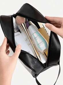 1 pièce set de 15 pièces : 1 pièce trousse de maquillage transparente incluant : 1 pièce sac de maquillage, 8 mini pinceaux de maquillage de voyage, 1 pièce bandeau, 3 éponges de maquillage, un kit de maquillage de voyage portable comprenant : palette d'ombres à paupières, pinceaux de maquillage, ombre à paupières liquide, poudre, eyeliner, rouge à lèvres, brillant à lèvres, pinceau à lèvres, pinceau à ombre à paupières, pinceau à poudre, pinceau de fond de teint, gel capillaire, faux cils, colle pour cils et plus