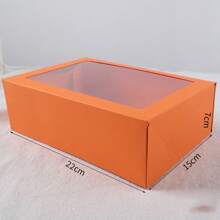 Zestaw 6 widocznych składanych pudełek prezentowych na wesela, Boże Narodzenie, Nowy Rok, festiwale, imprezy, pamiątki, pudełka do pakowania prezentów, wiele kolorów do wyboru, cukierki do pieczenia, ciastka, pączki, widoczne pudełka na ciasteczka, pudełka na cukierki, Boże Narodzenie