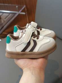 1 paire de chaussures de sport décontractées pour petites filles, nouvelle mode 2025, convenant aux activités scolaires, aux déplacements quotidiens, et aux baskets anti-dérapantes et résistantes à l'usure pour garçons - Kaki - Voir 2