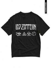 Zeppelin T-Shirt 100% Cotton Classic Rock Band Unique Sound Unisex Led - màu đen - Xem 2