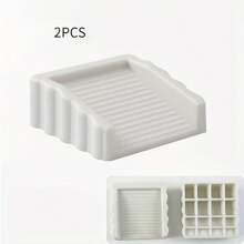 2pcs Creative Wind-Proof Door Stopper, Matte Plastic Surface Wedge, Bidirectional Door Blocker, Door Stop, Plastic Matte Door Wedge, Door Blocker, Anti-Collision Door Stopper, Available In 4 Colors