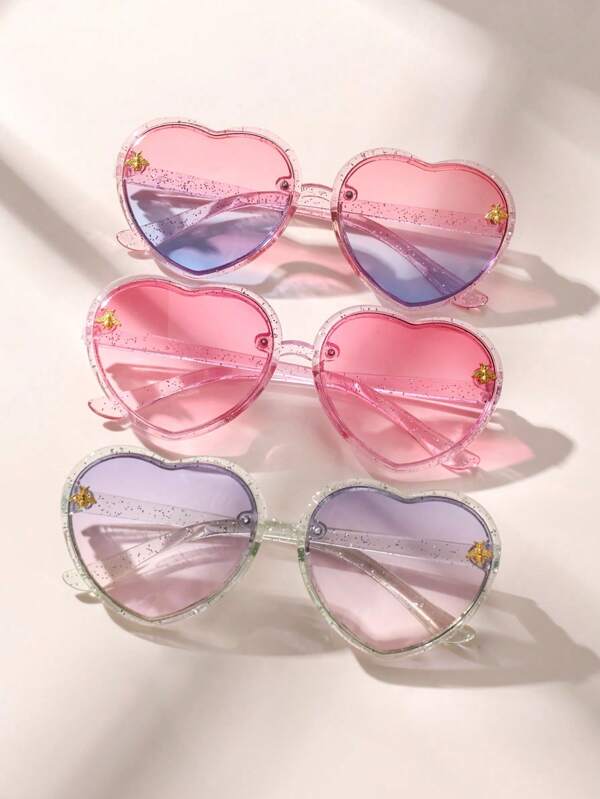 1-Piece Kids' Pink Lens Plastic FrameProtection Cute Eyewear For Outdoor Play, Birthday Parties & Holiday Gifts