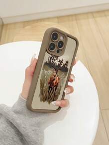 1 个卡通鹿图案 UV 涂漆防滑防摔哑光 TPU 手机壳，兼容 iPhone 16/16+/16Pro/16Pro Max、iPhone 15/15+/15Pro/15Pro Max、iPhone 14/14+/14Pro/14Pro Max、iPhone 13/13Pro/13Pro Max、iPhone 12/12Pro/12Pro Max、iPhone 11/11Pro Max、iPhone X/XS/XR/XS Max
