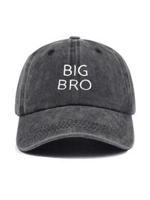 1pc Children's Solid Color Baseball Cap With Brother Embroidery (Big Brother/Little Brother) - Elder Brother - View 2