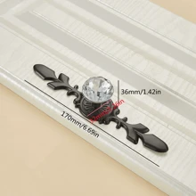 1 Pc Luxury Crystal Handles Zinc Alloy Single Hole Furniture Handle Cabinet Door Pulls Wardrobe Dresser Drawer Knobs Furniture Hardware