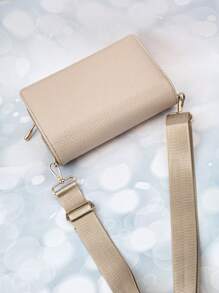 Nueva bolsa de mensajero, un bolso multifunción de gran capacidad con cremallera de doble capa, cartera para teléfono móvil, moda sencilla y deliciosa, imagen suave, tiempo libre, citas, para mujeres, cartera, cartera, cartera