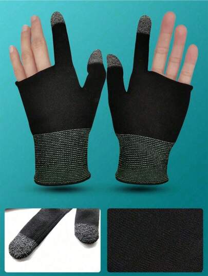 1 Pair Touchscreen Gaming Gloves, Breathable Lightweight Sweat-Proof Sunscreen Esports Hand Sleeve