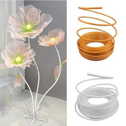 Tube de façonnage 2/3 mètres pour décoration de fête, tube moulé en PVC aluminium plastique, accessoires DIY pour anniversaire, mariage et cérémonie de remise des diplômes
