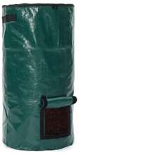 1 confezione di sacchi per compostiera, sacchi per rifiuti da giardino riutilizzabili da 34 galloni (circa 91,6 L), sacchi per prato, sacchi per giardino, sacchi per compost, bidoni della spazzatura con coperchio con cerniera e manici, per foglie e carico di rifiuti