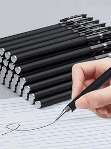 1 支/2 支/3 支/6 支/10 支黑色哑光凝胶墨水笔套装，0.5 毫米超细笔尖顺滑书写笔，防污，适用于办公和学校用品，签名笔，办公文具套装返校 - 彩色 - 查看 10