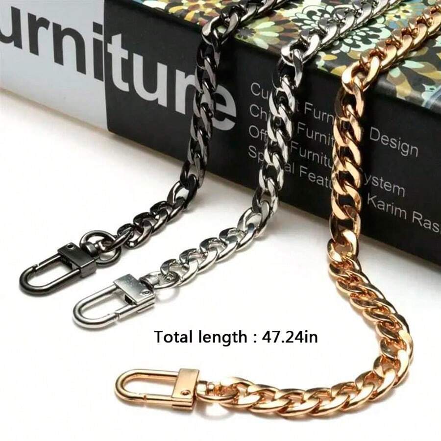 Chain With Handle Shoulder Crossbody Handbag Bag Metal Replacement Chain Bag Accessories - Multicolor - View 1