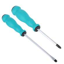 Screwdriver Tool Set, 5pcs Precision Magnetic Flat + Phillips Screwdrivers & Awl For DIY Repair, Wholesale - Blue - View 4