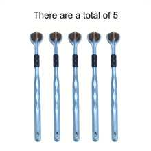 1pc 5pcs/Pack Triple-Headed Cat/Dog Lover Gift And Dog/Cat Mom Love Pet Toothbrush, Newest 2025 Model For Cleaning Different Cat/Dog Lover Gift And Dog/Cat Mom Love Pets' Teeth - Multicolor - View 8