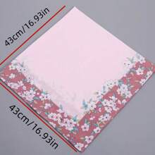 3pcs Fashion Delicate & Comfortable Unisex Handkerchiefs, Practical On-The-Go Sweat Wiping Vintage Style Soft Absorbent Handkerchiefs, Compact & Portable - Multicolor - View 7