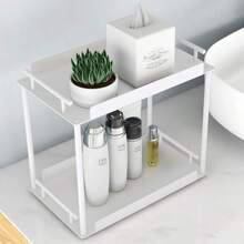 FLE Corner Bathroom Counter Organizer, Bathroom Organizer Countertop,Countertop Storage Shelf For Bath