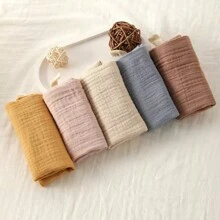 3/5 Pakken Baby Muslin Washandjes Voor Unisex Washandjesset Voor Baby Gezicht Lichaam Comfortabel En Zacht Voor Pasgeboren Baby's Kinderen Meisjes En Jongens