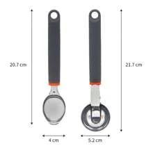 Silicone Handle Stainless Steel Ice Cream Scoop - Multicolor - View 4