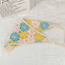 Blume Muster Boho Stil Kopftuch, geeignet für Urlaubsmode, Haaraccessoires Kopfband Herbst Winter Stirnbänder für Frauen Haarband