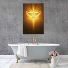 Holy Spirit Portrait Poster Wooden Picture Frame, Ready To Hang, Canvas Print Wall Art For Room Decoration, Preppy Room Decor Aesthetic, Wall Decor, Perfect Home Decor Holiday Gift Decoration