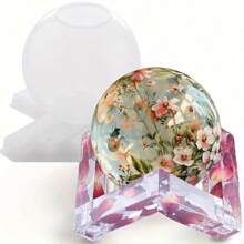 3D Seamless Silicone Sphere Mold, Suitable For Resin And Epoxy Casting - Large Round Ball Shape, For Floral Preservation, Candle Making And DIY Crafts