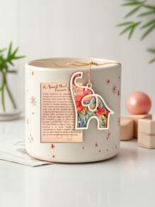 2025 Friendship Elephant Ornament With Story Card, Wooden Colorful Patterned Elephant Ornaments, Friendship Gifts For Women, Elephant Ornaments Pendant Gifts, Pendant Ornaments Suncatcher, For Best Friends And Sisters, Mother's Day, Graduation Season