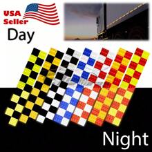 DOT-C2 Conspicuity Checker Reflective Tape - 1 Foot Per Stripe For Enhanced Safety Warning On Trailers - Black / White - View 4