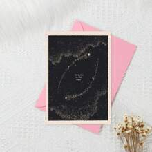 爱你到星星卡、母亲节卡、周年纪念卡、情人节卡、星星爱你卡、宇宙卡 - 彩色 - 查看 5
