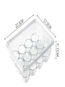 1pc Egg Storage Box, Refrigerator Egg Holder Organizer, Egg Tray Rack