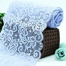 Cinta de 5 metros | Rollo de 100 metros de Encaje Elengante - 18 cm de Ancho - Modelo: 7002 - Disponible en Diversos Colores - Perfecto para Crear Proyectos Únicos - Lila Púrpura - Ver 2