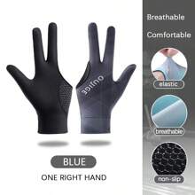 1pc Professional Snooker/Pool Sports Glove, Full Finger Billiard Glove, Thin & Soft Comfortable, High Elastic Polyester Fabric, Multiple Colors, Unisex