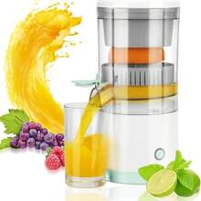 Extractor jugo exprimidor naranja eléctrico cocina electrodoméstico profesional alta potencia fácil uso saludable resistente multifuncional diseño compacto para fruta - Azul - Ver 4