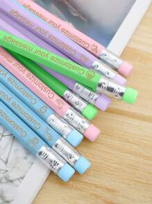 6/12/30/60/120/240 Pcs Customized Engraved Name & Logo Pencils | Pastel Color HB Wooden Pencils With Erasers | Personalized Student Birthday, Christmas, Wedding, Bridal Shower Gifts | Bulk Classroom, Office, Art Supplies (Back To School/Valentine's Day/Corporate Gifts) School Supplies (Textbook Marking/Homework Writing/Exam Filling) | Teacher's Day Gifts + Nurse Medical Records + Wedding Guest Favors | Student Exclusive