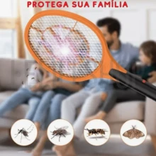 Raqueta Mata Moscas y Mosquitos Recargable - Multicolor - Ver 2