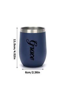 1Pc 12Oz Customized Egg Shell Shaped Stainless Steel Double Wall Vacuum Insulated Mug, Suitable For Breakfast Milk, Coffee, Insulated Tumbler With Straw, 340Ml Personalized Gift, Multi-Functional, Ornamental, Reusable, Stainless, Exquisite, Stylish, High-Quality, Colorful, Custom, Personalized, Ideal Gifts For Him, Ideal Gifts For Her, Boyfriend, Dad, Girlfriend - Multicolor - View 2