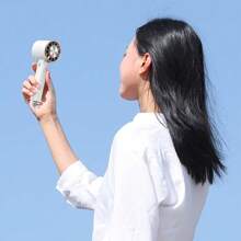 1 Pc Rechargeable 2000mAh Portable Handheld Mini Fan With 3 Speeds - Multicolor - View 2