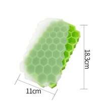 Honeycomb Silicone Ice Tray - Hexagonal Ice Cube Mold, Honeycomb Ice Cube Ice Making Box Freezing Mold, Making Perfectly Shaped Ice Cubes And Ice Balls - Multicolor - View 5