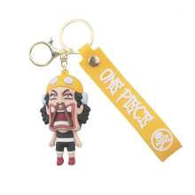 ONE PIECE 29 款海贼王 PVC 玩偶钥匙扣吊坠蒙奇·D·托尼托尼·乔巴佐罗可爱包包挂件配饰周边礼物海盗王卡哇伊动漫玩偶模型玩具 6-8 厘米/2.36-3.15 英寸 - 彩色 - 查看 26