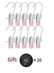 20/10/5 Pieces Of Stainless Steel Clothes Clip, Laundry Clothes Nail With Hook, Boot Hangers For Closet, Clips With Hooks, Portable Hanging Clothes Clip, Wardrobe Organizer, Multi-Function Single Clip Clothes Hanger, Bootleg Clip, Seamless Hooks Fabric Organizer For Pants, Hats, Skirts, Socks, Shoes Dress Pants Shoes Jeans Boots Skirt,Spring,Minimalist,Summer Tops
