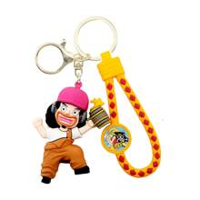 ONE PIECE 44 款海贼王 PVC 玩偶钥匙扣吊坠蒙奇·D·托尼托尼·乔巴索隆可爱包挂配件周边礼物海贼王卡哇伊动漫人物玩偶模型玩具 6-8 厘米/2.36-3.15 英寸 - 彩色 - 查看 24