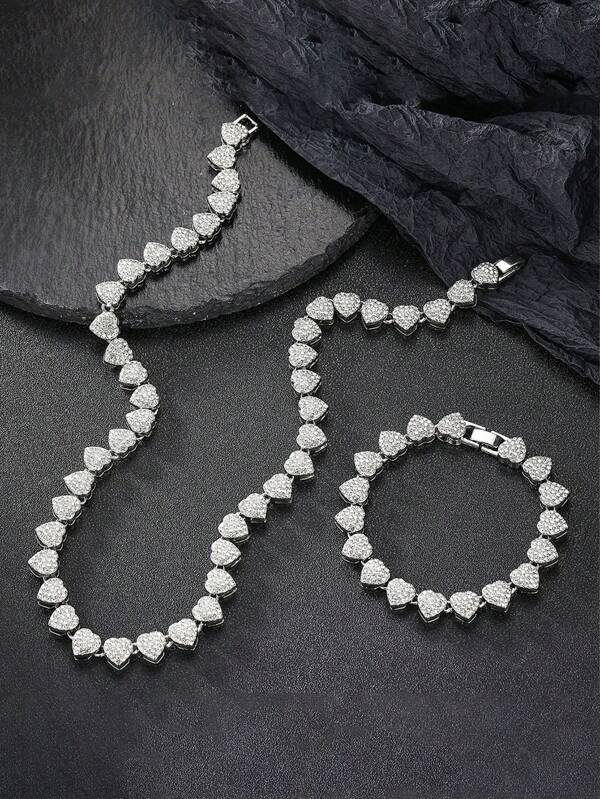 2 piezas Collar con diamantes rhinestone de 12mm de ancho, collar de diamantes totalmente cubierto de estilo hip-hop europeo y americano unisex