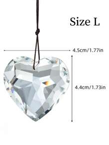 1 Stück großer Kristall Sonnenfänger Prisma, Glas Prisma zum Aufhängen als Sonnenfänger, Regenbogenerzeuger für Fenster, Balkon, Küche, Garten Dekoration, Feiertage, Feste