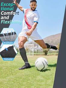 2 Pairs Soccer Shin Guards/Shin Pads For Adults & Teens - Honeycomb Padding Compression Sleeves For Baseball, Boxing, Kickboxing & Mountain Biking - Lightweight Breathable Sports Protection Gear