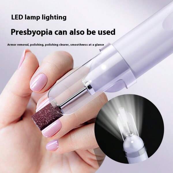 Professional Electric Nail Drill Polishing Machine Dead Skin Removal Art Sanding File Pen Nails Polisher Grinder Manicure Tools With A UV Lamp