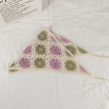 Blume Muster Boho Stil Kopftuch, geeignet für Urlaubsmode, Haaraccessoires Kopfband Herbst Winter Stirnbänder für Frauen Haarband