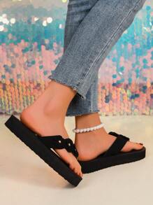 女士凉鞋、女士拖鞋、女士人字拖、女士沙滩鞋、舒适优雅的女鞋、时尚轻便的 EVA 女士编织鞋底拖鞋、防滑沙滩凉鞋、时尚户外和海滨凉鞋、易穿平底鞋、室内外凉鞋，多种颜色可选